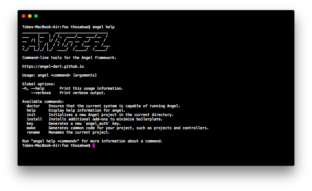 Screenshot of Terminal